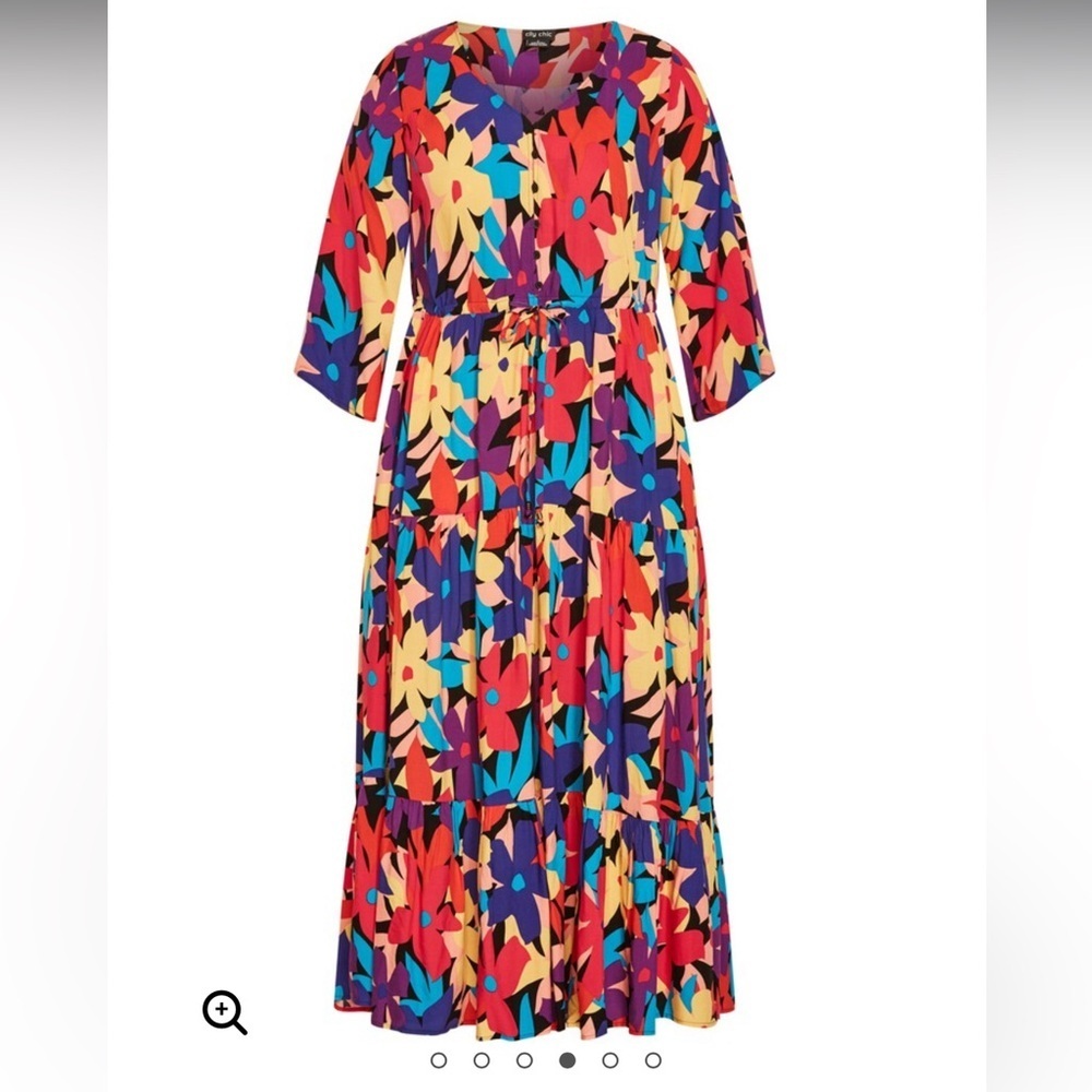Avenue Endless Sun Print Maxi Dress - multi bloom